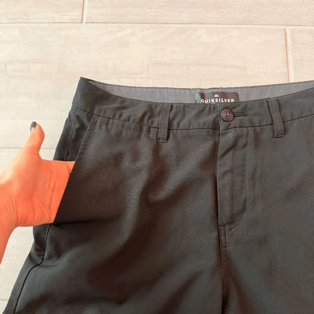 Quiksilver Men's Union Amphibian 20 Inch Water Friendly Hybrid Shorts 31 Black